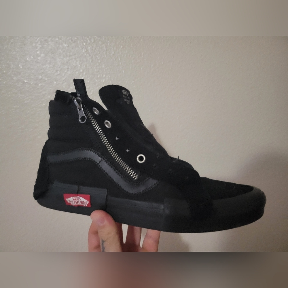 Vans sk8 high top all black mens 8